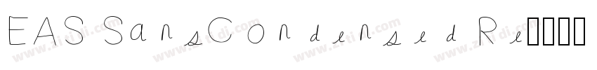 EAS SansCondensed Re字体转换
